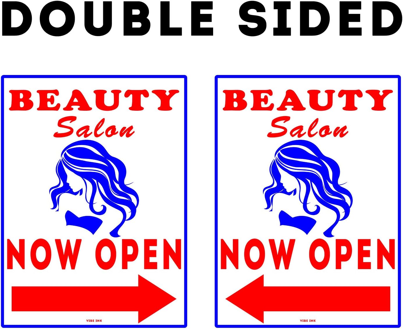18 x 24 Blue & Red on White Plastic Yard Sign R214717