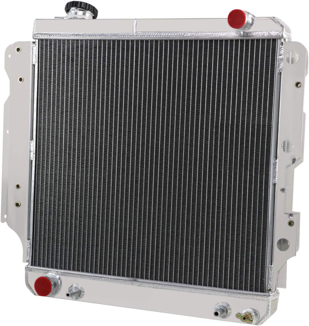 CoolingCare Radiator Compatible with 1987-2006 Jeep Wrangler TJ (4 Row + Fan Relay) V1362