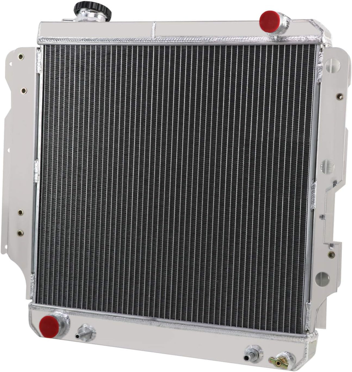 CoolingCare Radiator Compatible with 1987-2006 Jeep Wrangler TJ (4 Row + Fan Relay) V1362