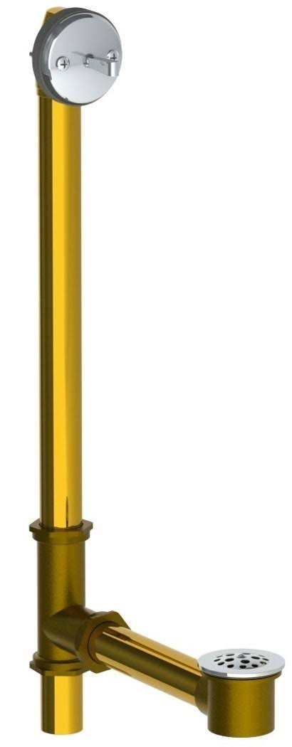 Satin PVD Brass Trip Lever Waste and Overflow F7875