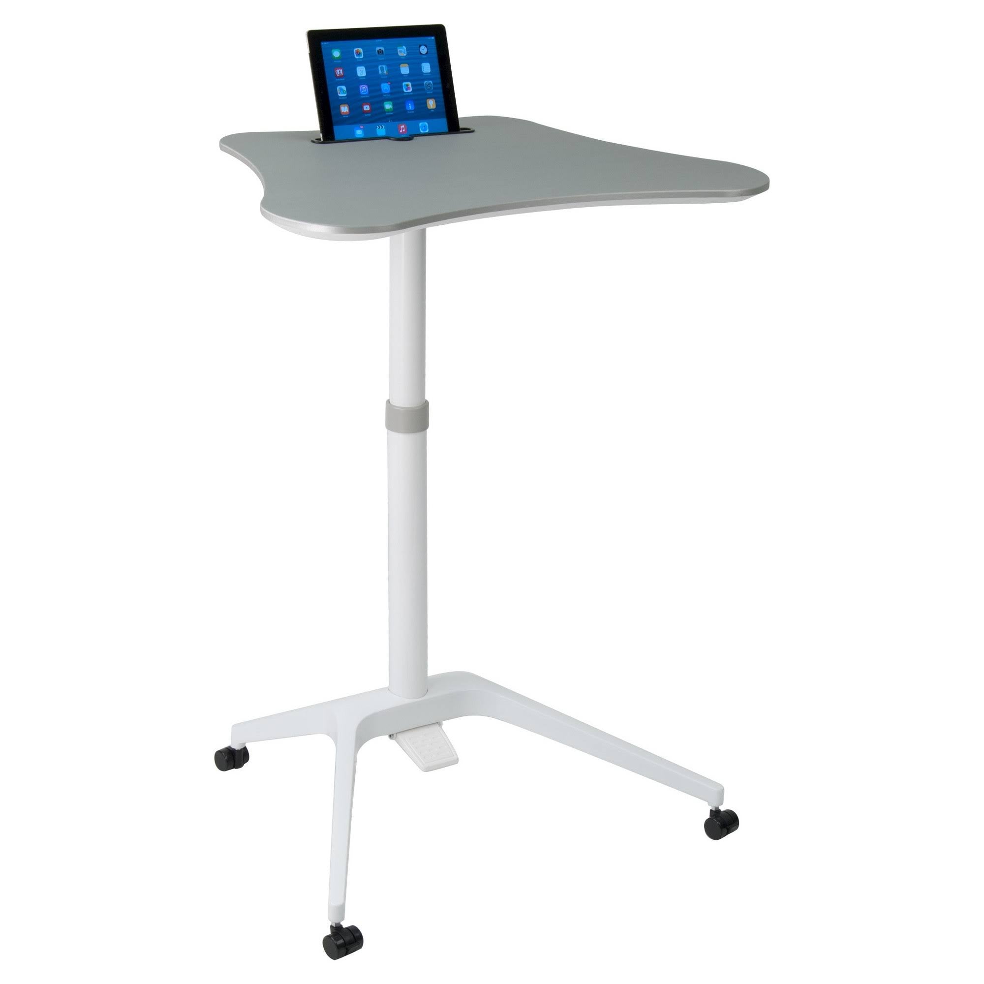 Height Adjustable Cart White Silver N32224