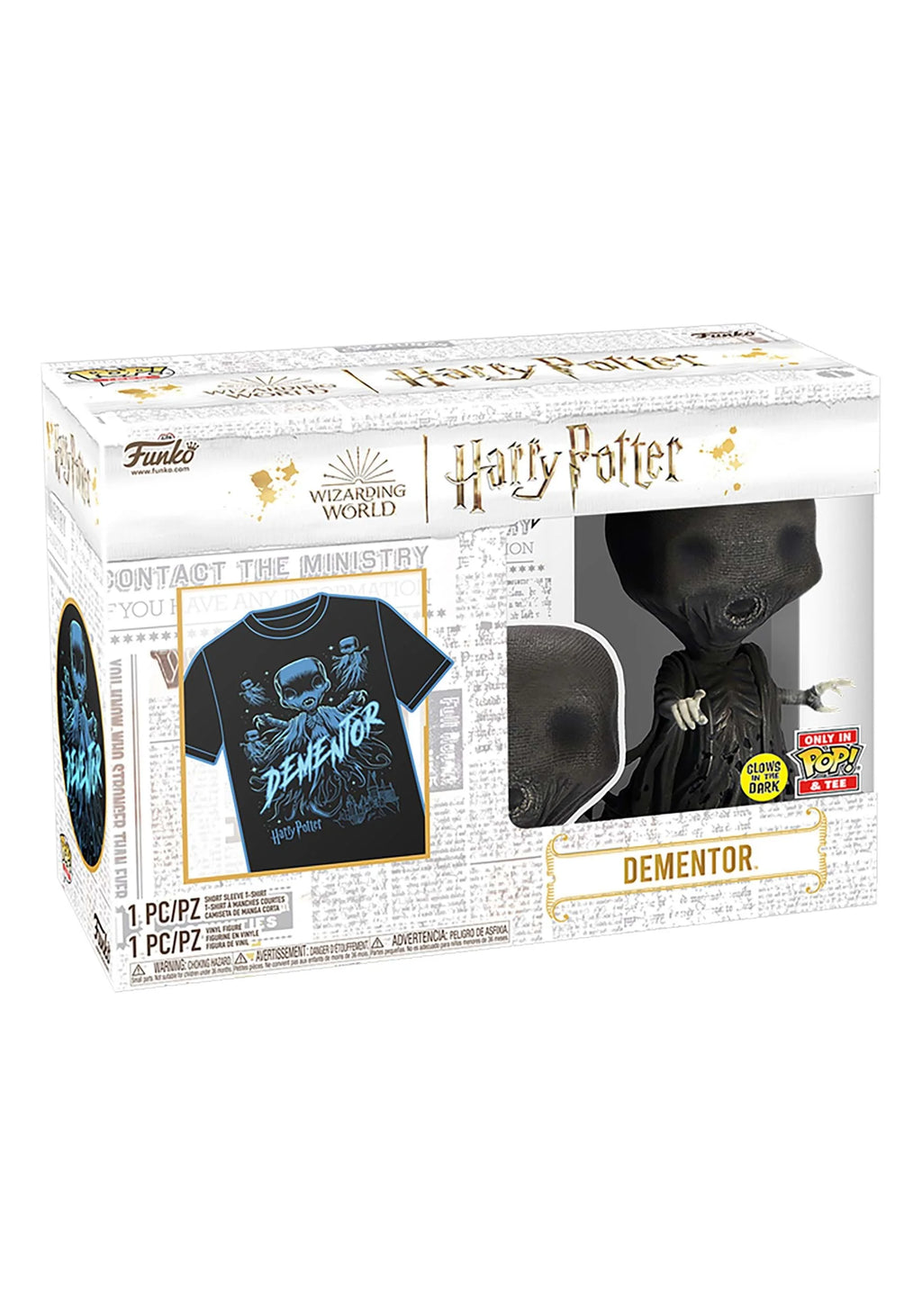 Harry Potter Dementor Glow POP! & Tee V79298