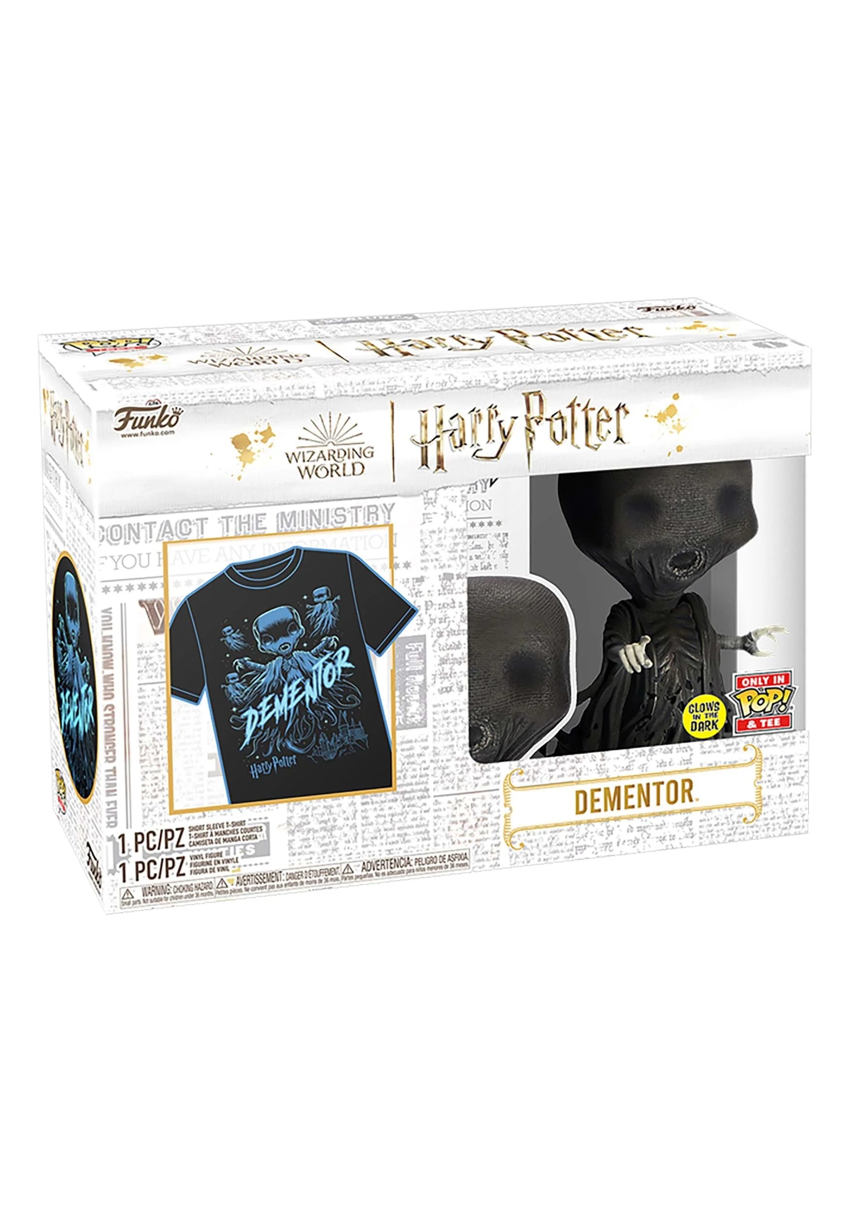Harry Potter Dementor Glow POP! & Tee V79298