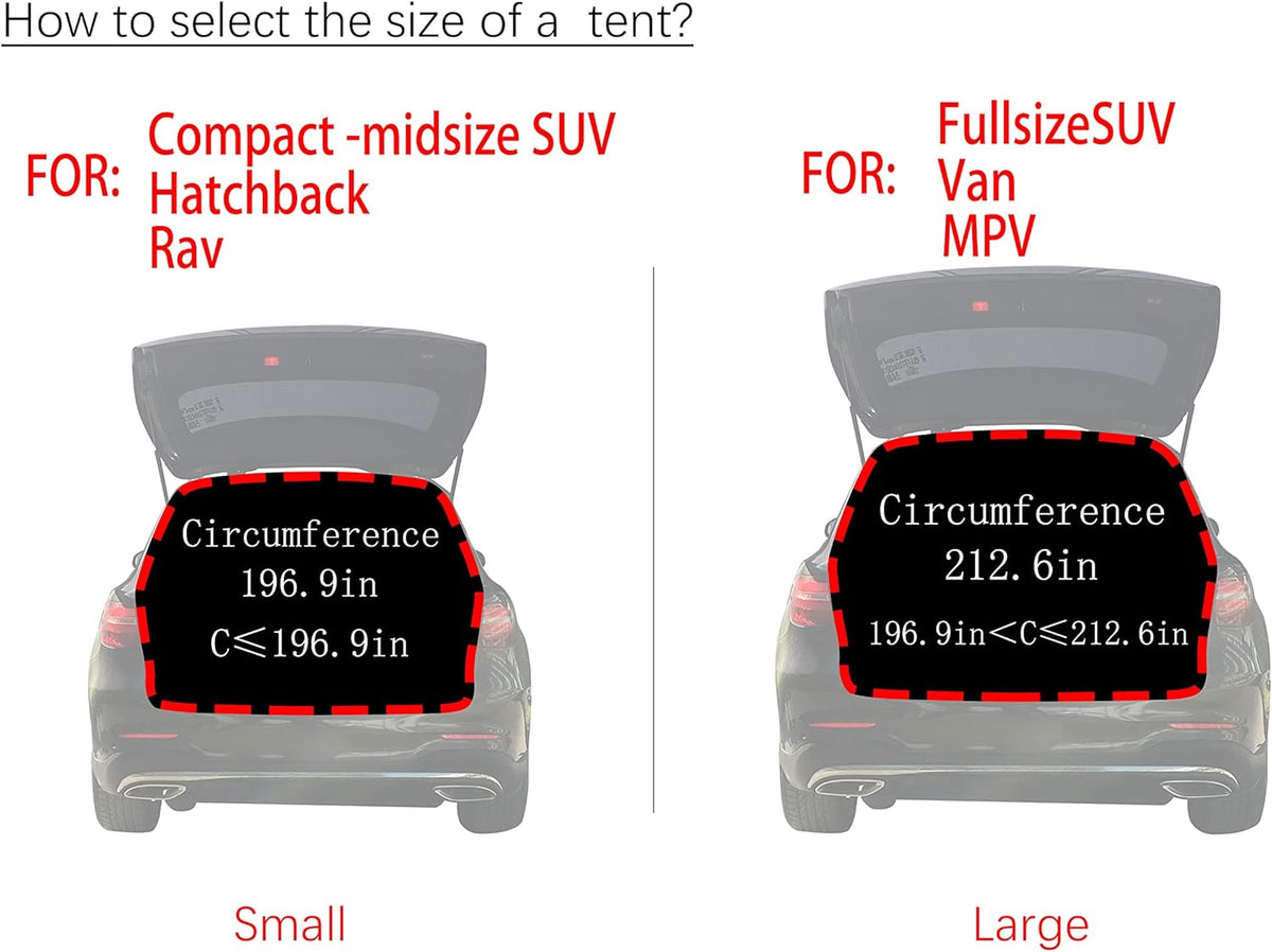 Black Waterproof 3000MM Tailgate Shade Awning Tent Z755656