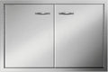 Stainless Steel Double BBQ Door 33W x 22H Inch A49535