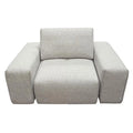 Light Brown Fabric Modular 1-Seater with Adjustable Backrest H17732