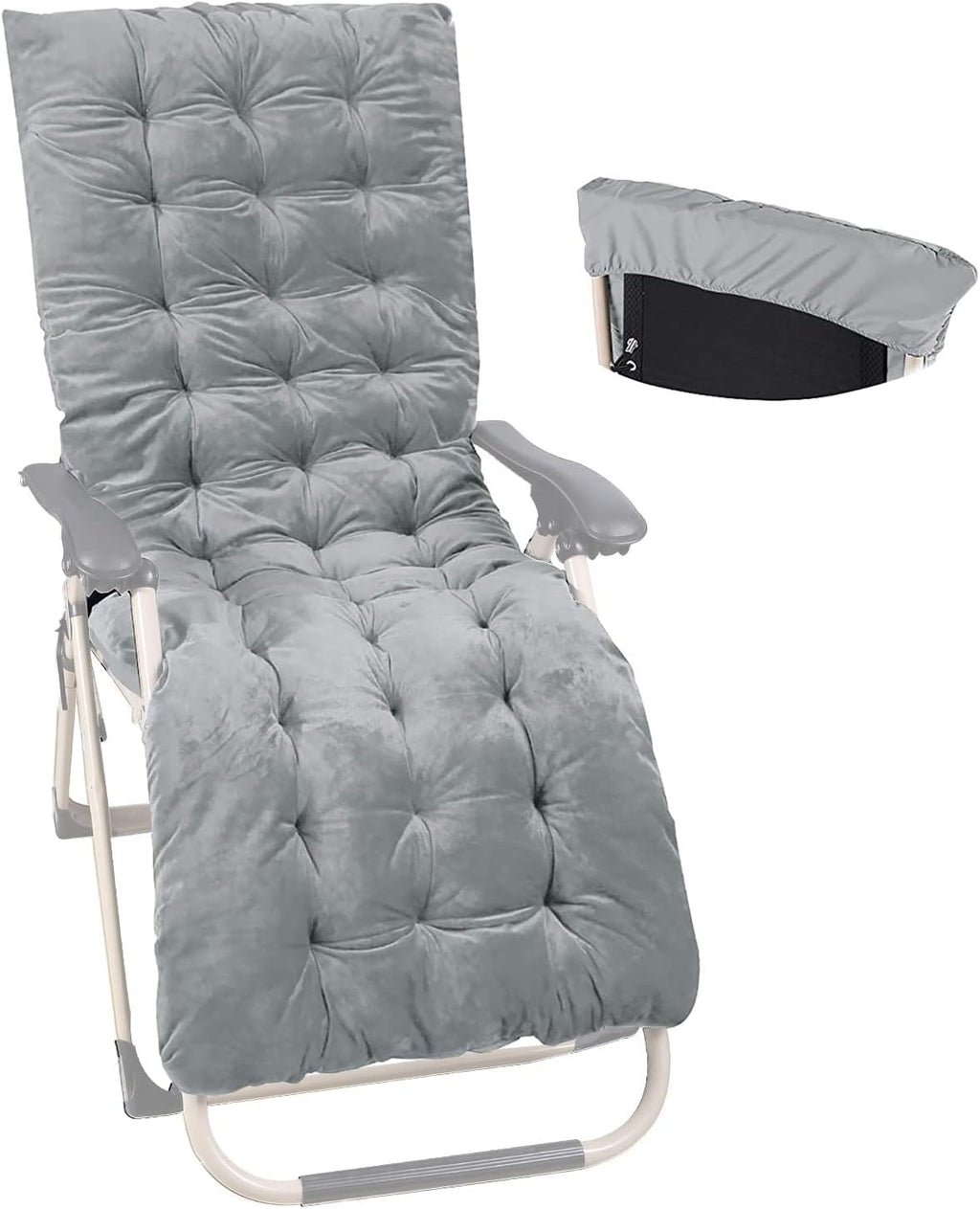 Blue Cotton Chaise Lounge Cushion R9415