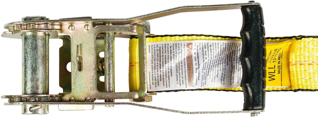 (2 Pack) 2 in. x 30 ft. Ratchet Strap with Chain Anchor WLL#3,400 lbs J748