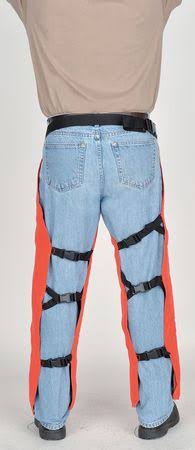 Orange Chain Saw Chaps B610