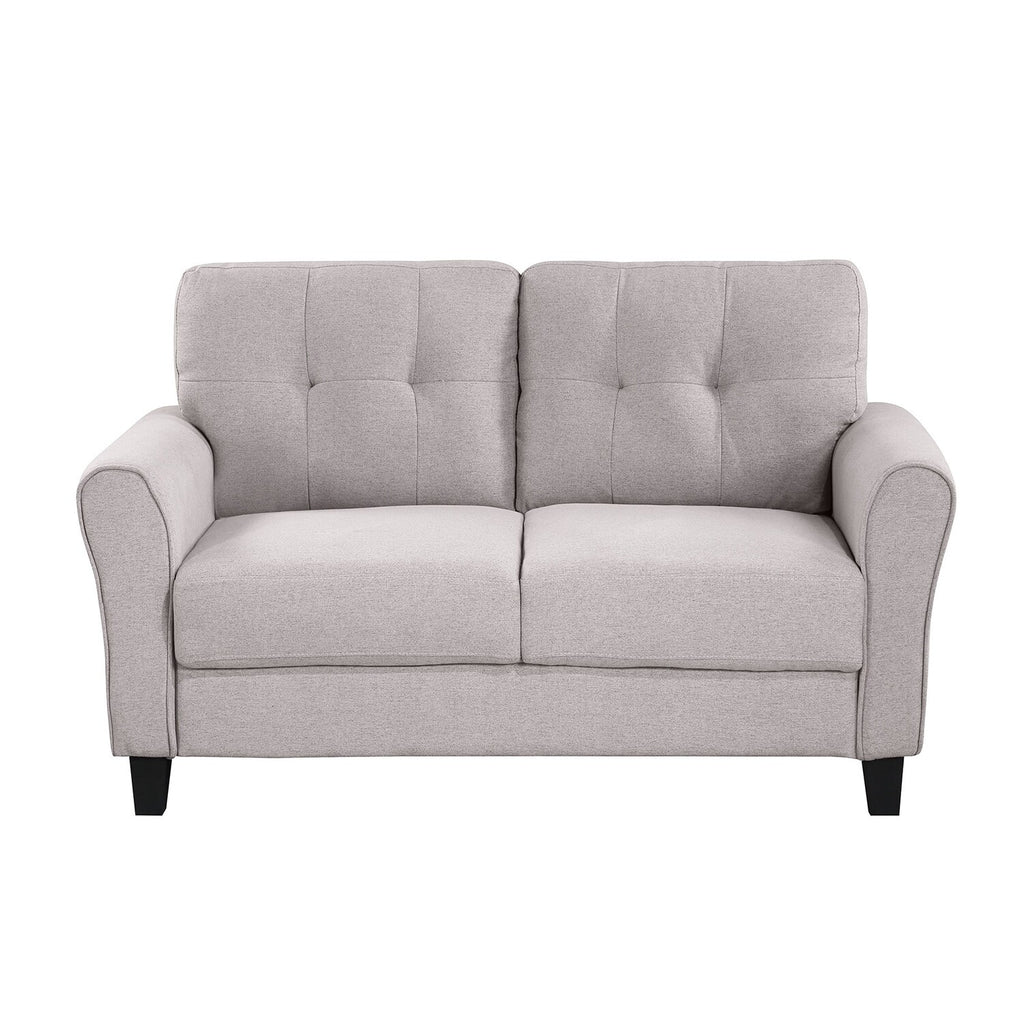 Light Grey-Blue Sofa Set with Armchair, Loveseat and 3-Seat Sofa X6989