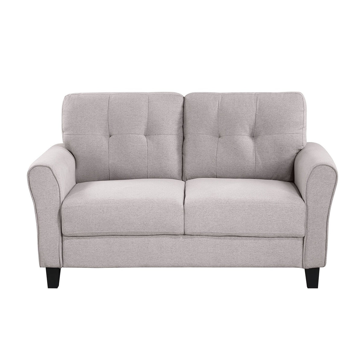 Light Grey-Blue Sofa Set with Armchair, Loveseat and 3-Seat Sofa X6989