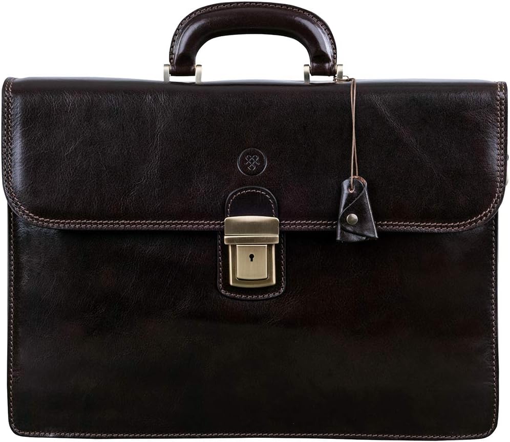 Italian Leather 17” Laptop Bag V160808