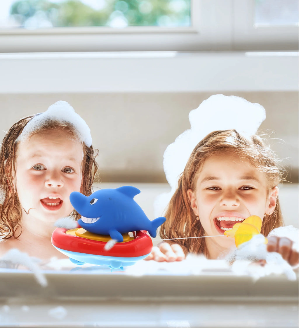 Sea Life Boat Racers Bundle Set of 4 Bath Toy X17313