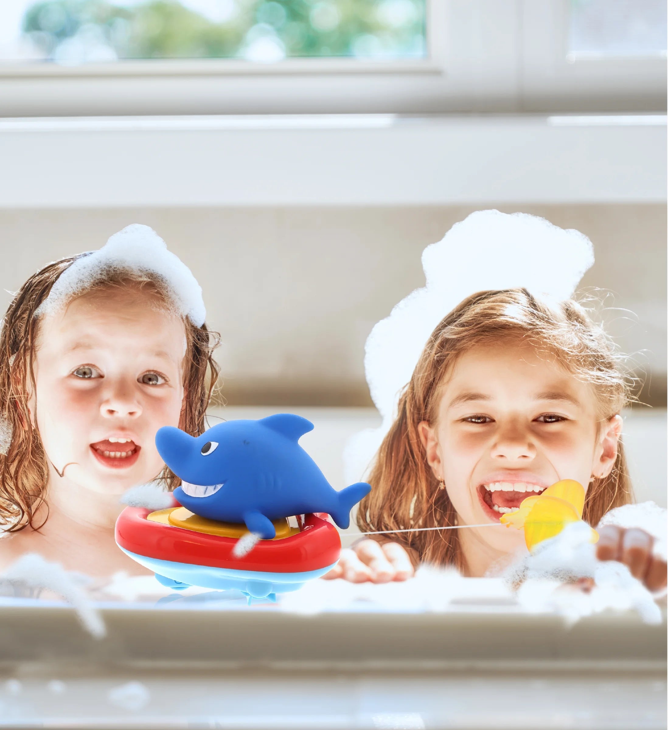 Sea Life Boat Racers Bundle Set of 4 Bath Toy X17313