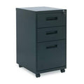 Black 3-Drawer Vertical Filing Cabinet Q722