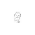 Hot Air Nozzle 9.8mm x 9.8mm D671
