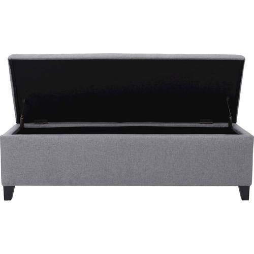 Gray Storage Ottoman B10162