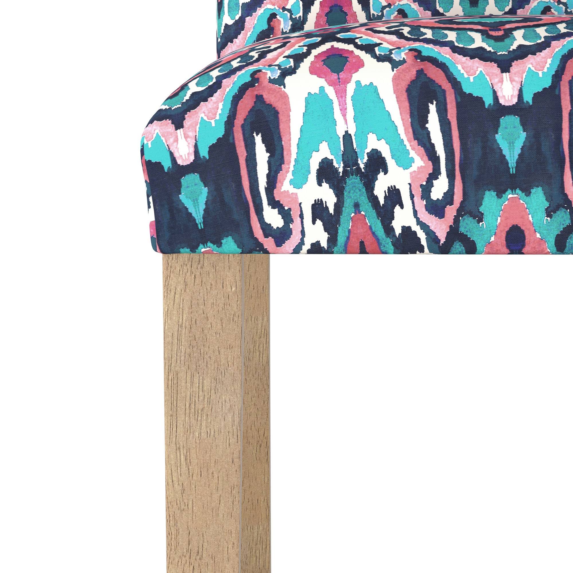Dining Chair Printed Navy/Pink A9062