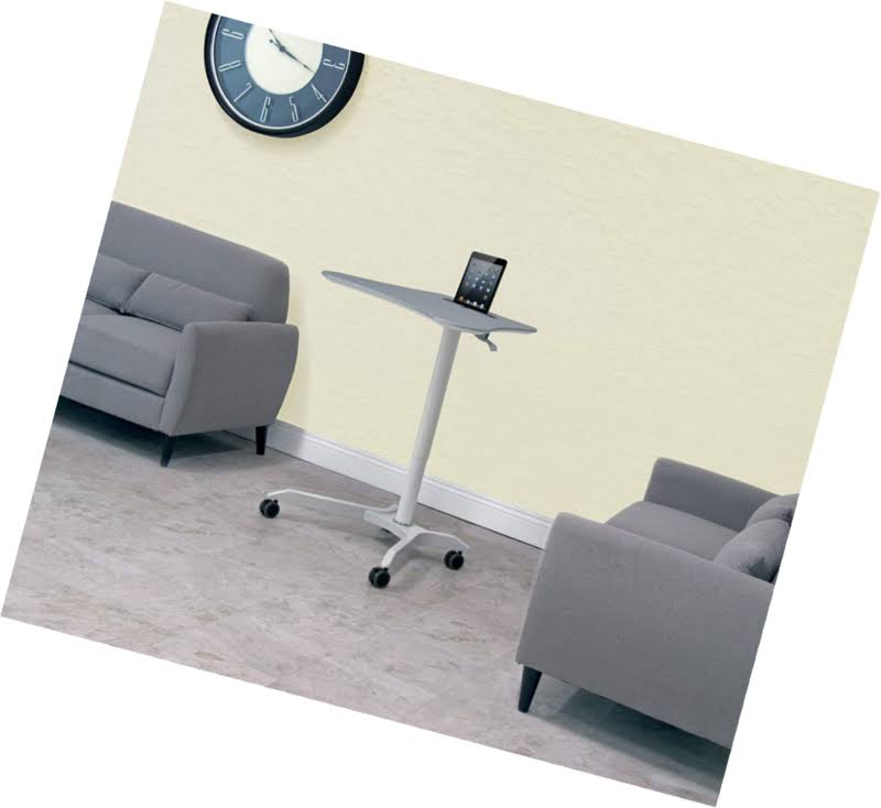 Height Adjustable Cart White Silver N32224