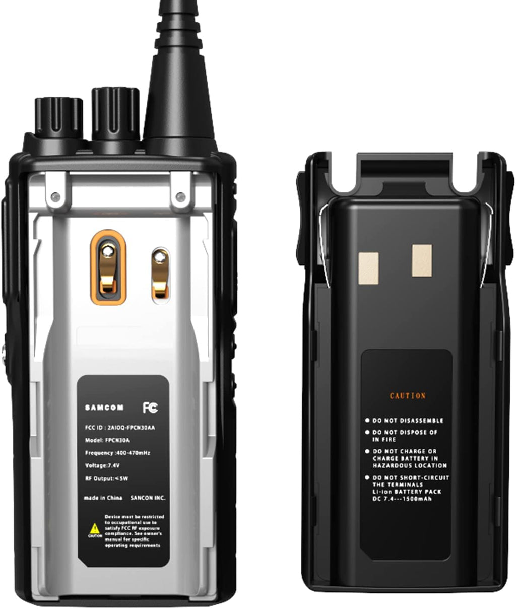 6 Packs UHF Two Way Radio with Earpieces N70262