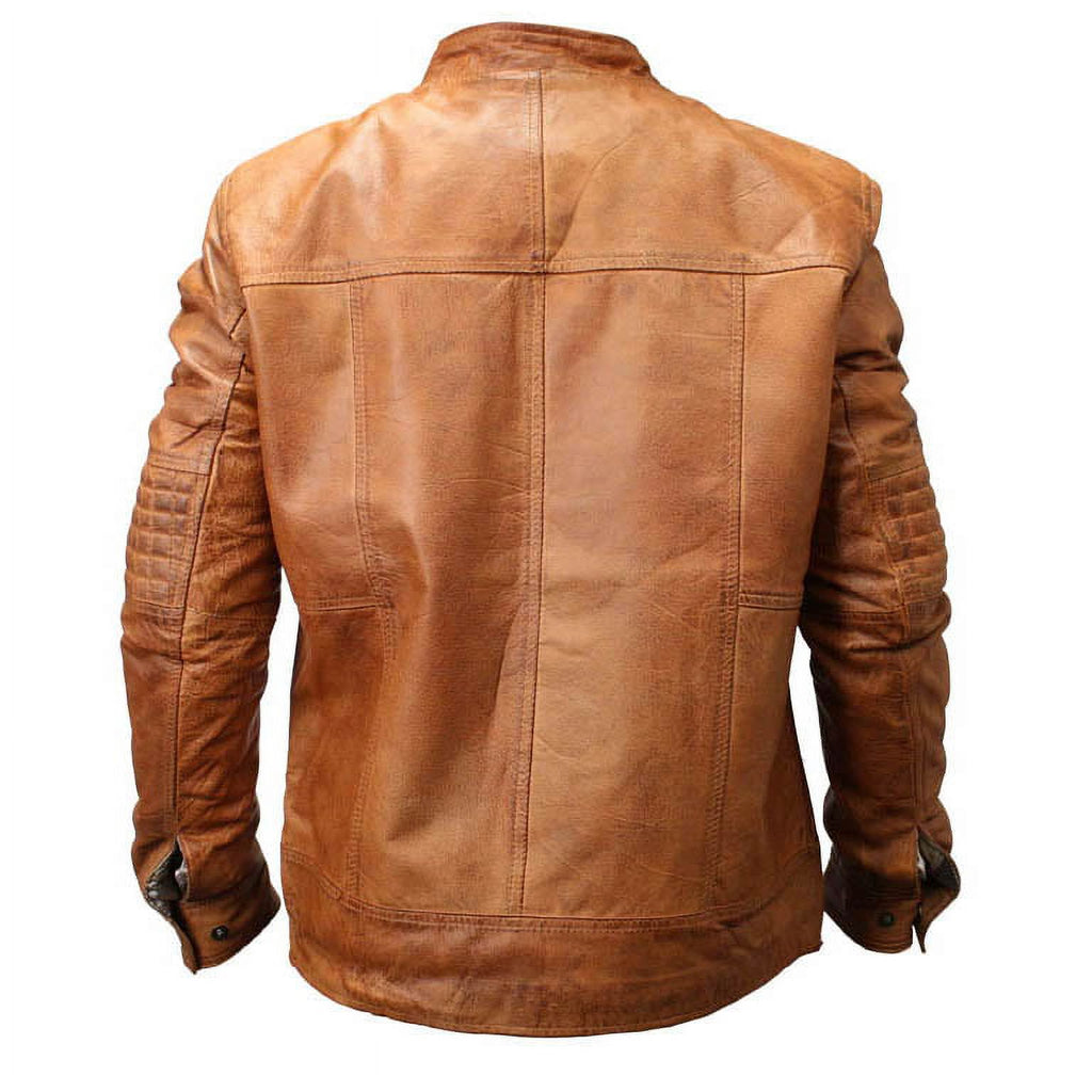 Brown Sheep Skin Leather Jacket V5410