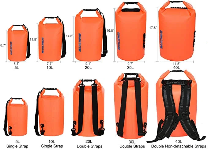 Floating Waterproof Dry Bag 20L Roll Top Sack D1148