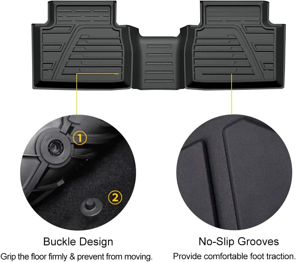 Black Rubber Floor Liner for Toyota Camry L6821