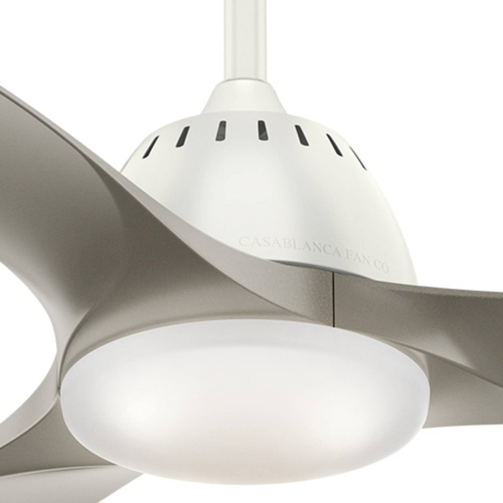 Fresh White Ceiling Fan with Light O9866