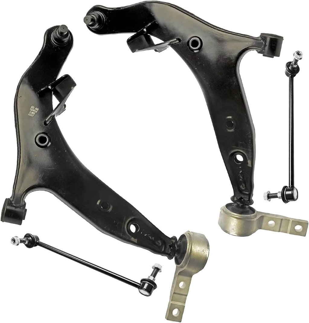 Front Lower Control Arms w/Ball Joints + Sway Bars 4pc Set V79351