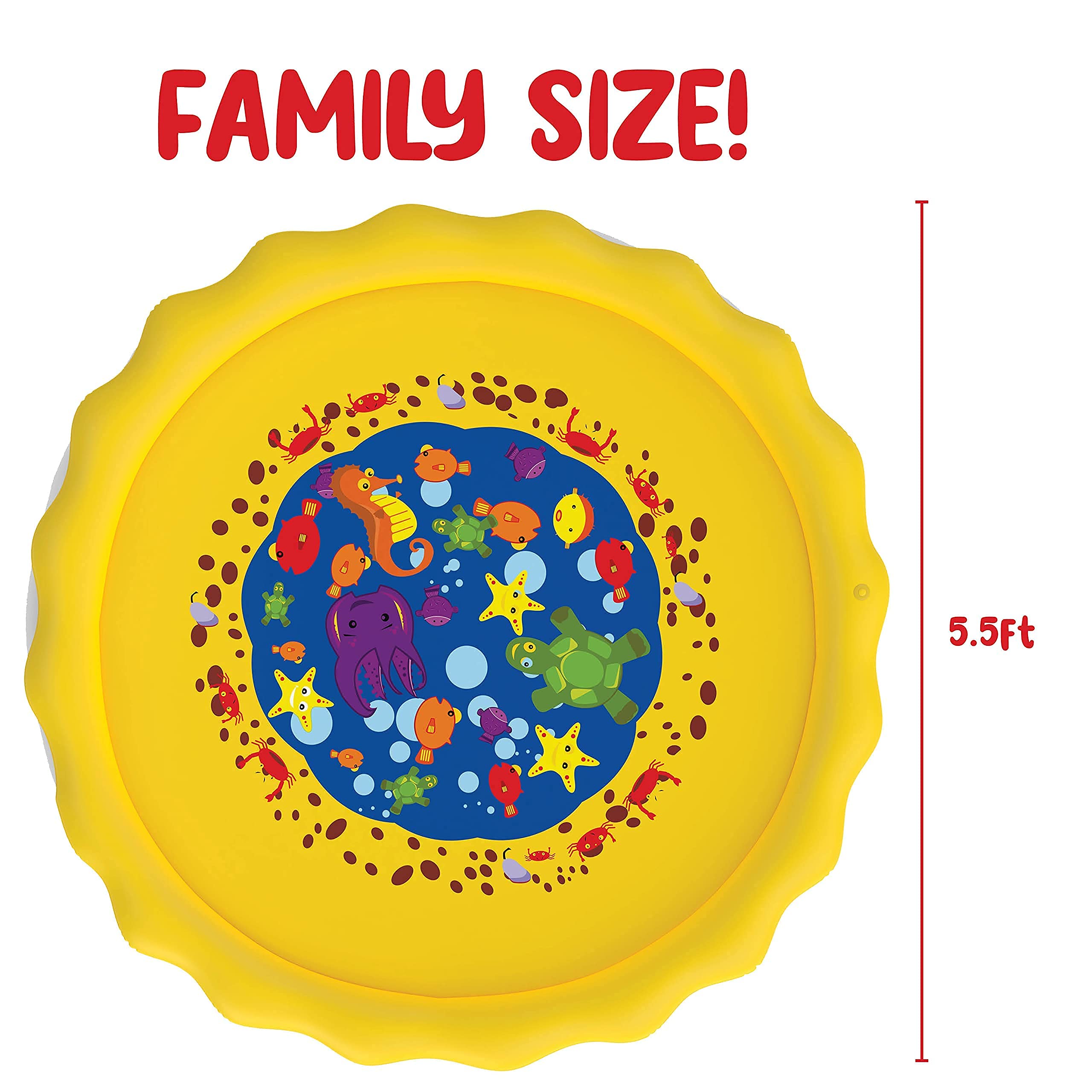 Kids Water Sprinkler Splashpad Play Mat Pool Toy Y143