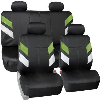 Green Neoprene Car Seat Covers Full Set Universal Q28147
