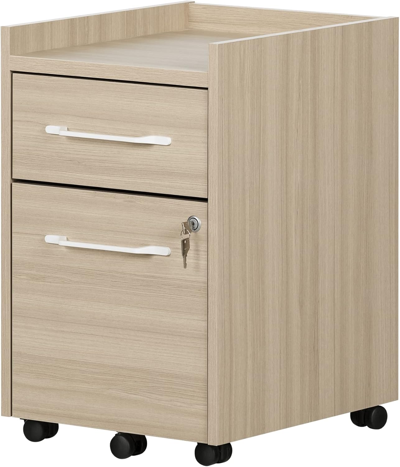 Natural Walnut Mobile File Cabinet Q94218