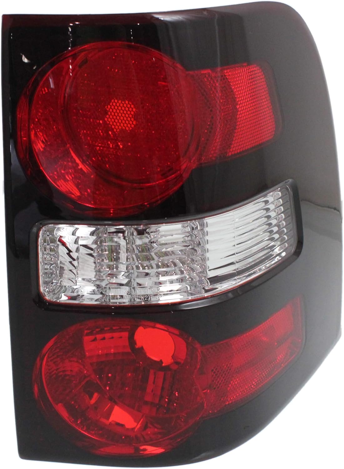 Tail Light Lens and Housing Set of 2 Clear & Red X39216