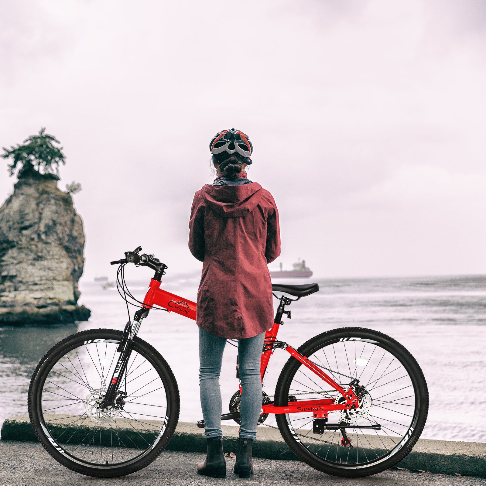 Red Black 26in Mountain Bike I655