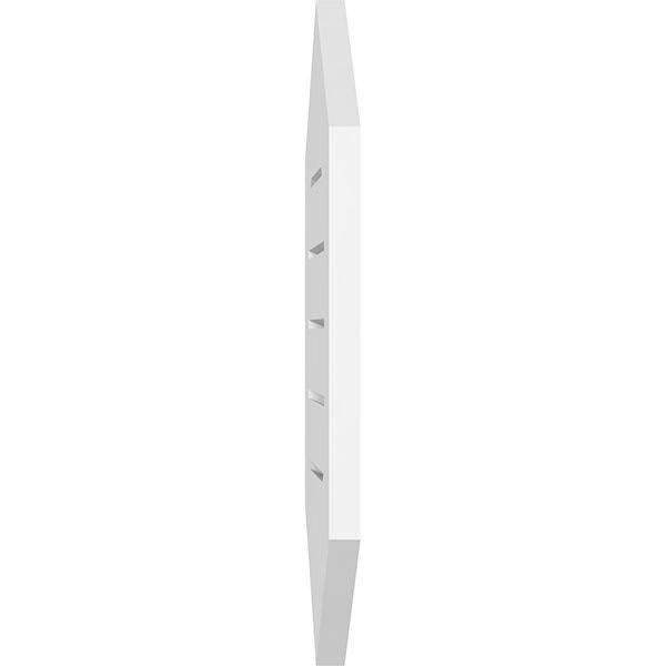 12x22W x 40x22H Vertical Peaked Surface Mount PVC Gable Vent 9/12 Pitch N768