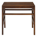 Dark Brown Acacia Wood Patio Side Table F694694