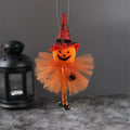 Pumpkin Witch Doll Scary Halloween Cat Novelty Toy Cloth B9435