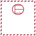 Red White & Black Air Labels Excepted Quantities Labels, Roll of 500 K637357