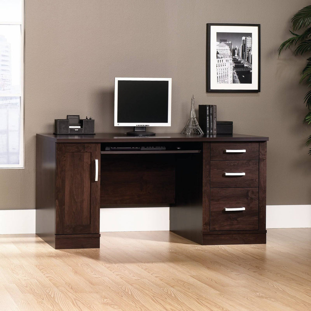 Dark Alder Computer Credenza B824
