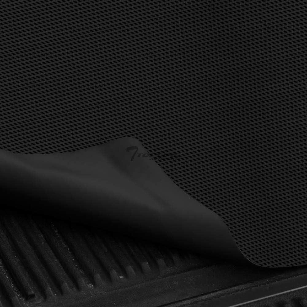 Black Rubber Horizontal Line Truck Bed Mat E316029