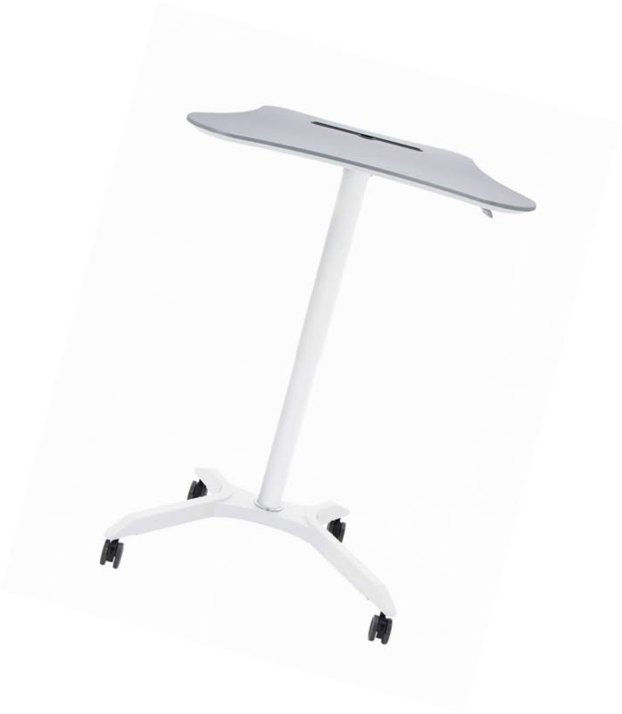 Height Adjustable Cart White Silver N32224
