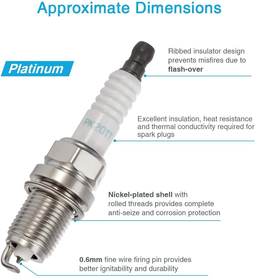Set of 6 Ignition Coils & Platinum Spark Plugs S23318