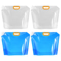 10L Collapsible Water Container Bag, 4 Pack Clear Blue I400