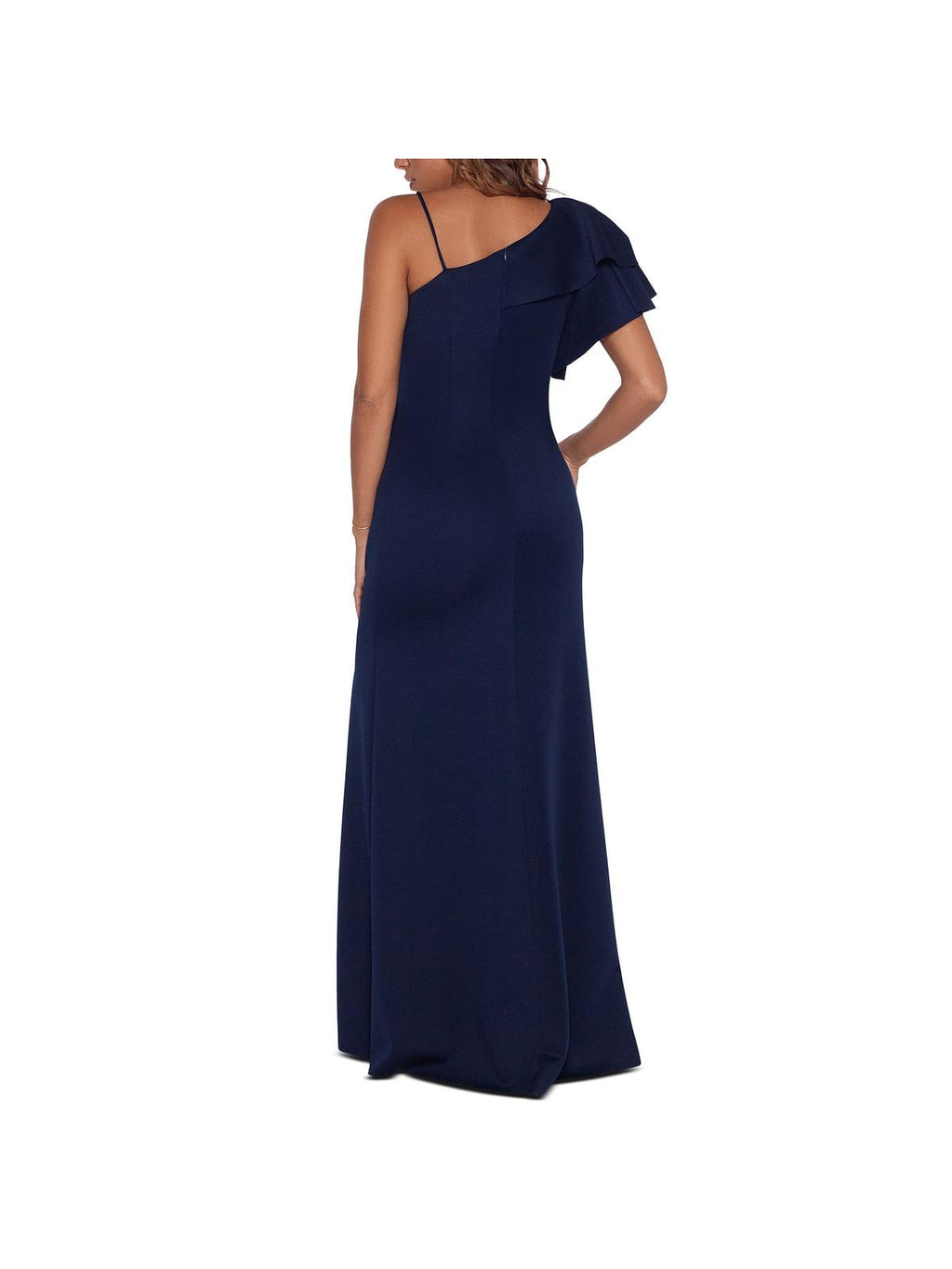 Ruffled Long Evening Dress V290
