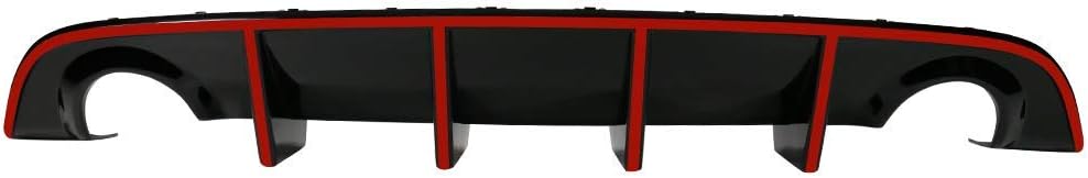 Rear Diffuser with Red Reflective Tape D449