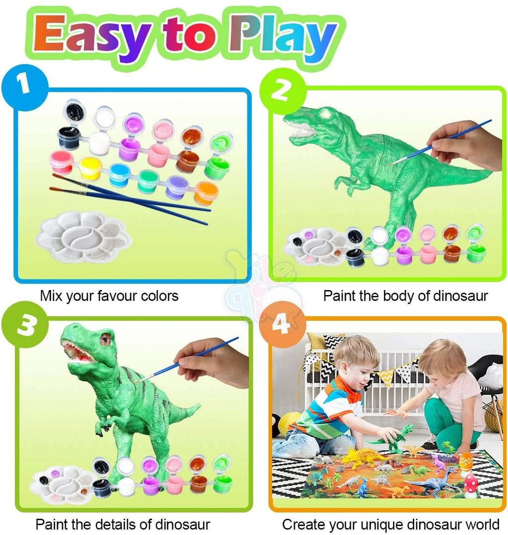 Kids Dinosaur Painting Kit with Play Mat X8532