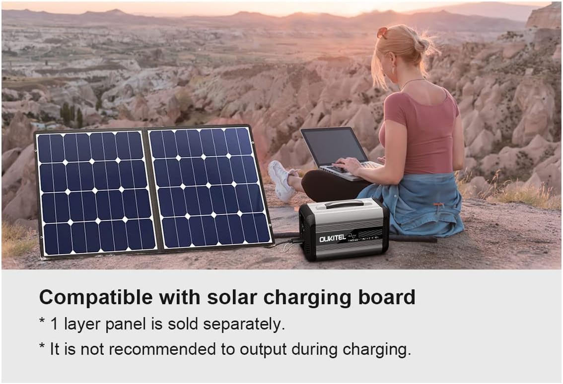 192000mAh 614.4Wh LiFePO4 110V 500W Portable Power Station with AC Outlet L89093