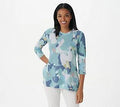Camo Printed Cloud Waffle Knit Top D570