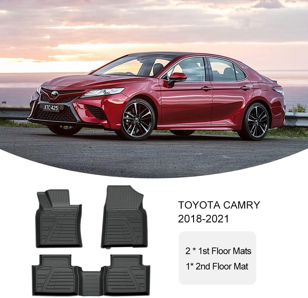 Black Rubber Floor Liner for Toyota Camry L6821