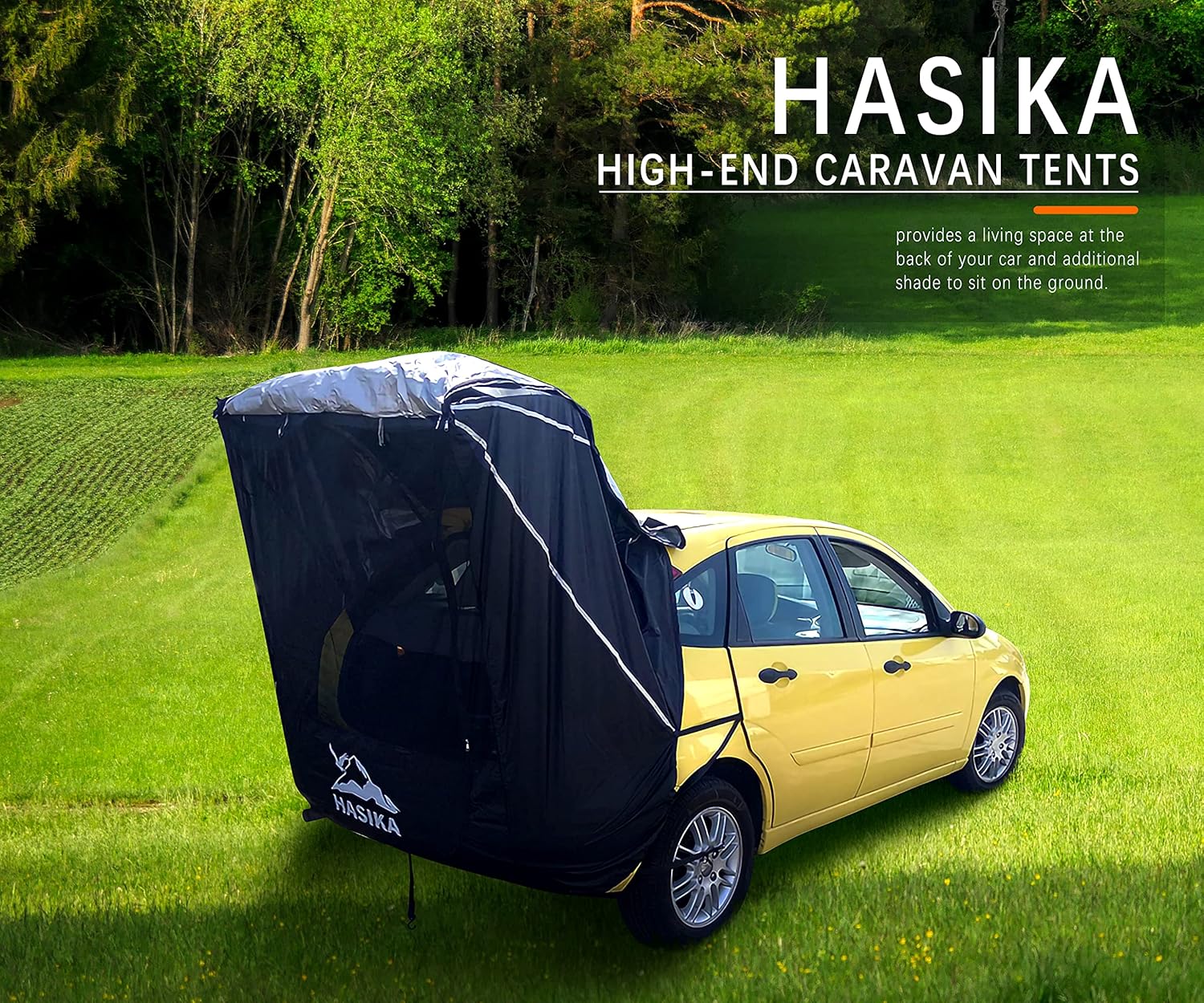 Black Waterproof 3000MM Tailgate Shade Awning Tent Z755656
